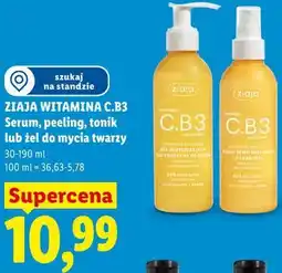 Lidl ZIAJA WITAMINA C.B3 Serum, peeling, tonik lub żel do mycia twarzy oferta
