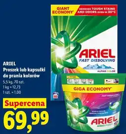 Lidl Proszek lub kapsułki do prania kolorów oferta