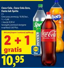 Lidl Coca-Cola, Coca-Cola Zero, Fanta lub Sprite oferta