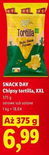 Lidl SNACK DAY Chipsy tortilla, XXL oferta