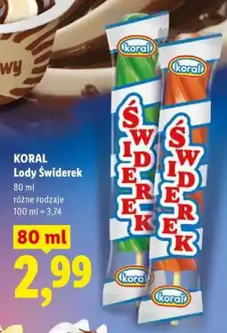 Lidl Lody Świderek KORAL oferta