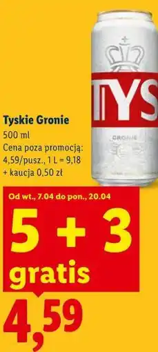 Lidl Tyskie Gronie oferta