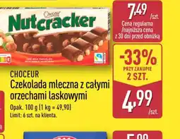 ALDI Choceur Czekolada mleczna z całymi orzechami laskowymi oferta