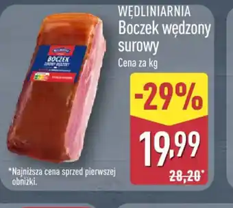 ALDI Boczek wędzony surowy oferta