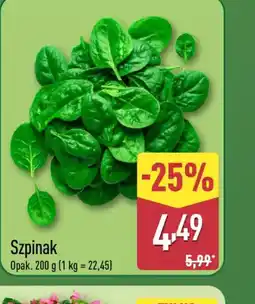 ALDI Szpinak oferta