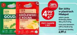 Żabka Ser żółty w plastrach Mlekpol oferta