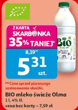 Auchan BIO mleko świeże Olma oferta