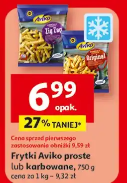 Auchan Frytki Aviko proste lub karbowane oferta