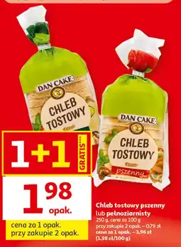 Auchan Chleb tostowy pszenny lub pełnoziarnisty oferta