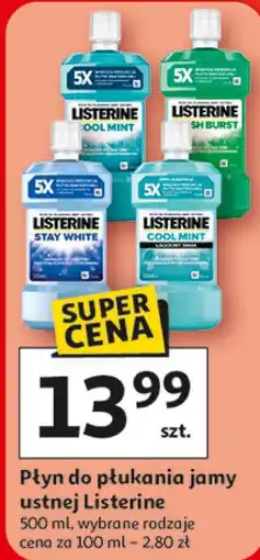 Auchan Płyn do płukania jamy ustnej Listerine oferta