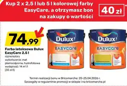 Bricomarche Farba lateksowa Dulux EasyCare oferta