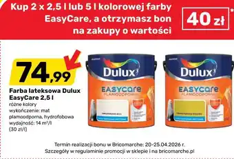 Bricomarche Farba lateksowa Dulux EasyCare oferta