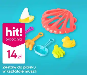 Zestaw do piasku w kształcie muszli