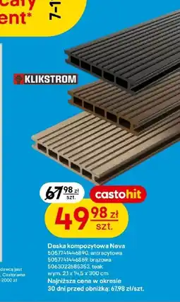 Castorama Deska kompozytowa Klikstrom oferta