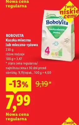 Lidl Kaszka mleczna lub mleczno-ryżowa różne rodzaje oferta