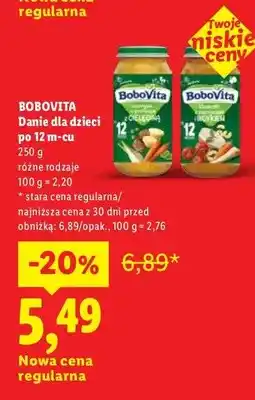 Lidl Danie dla dzieci po 12 m-cu różne rodzaje oferta