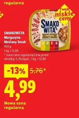 Lidl Margaryna Smakowita Maślany Smak oferta