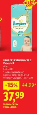 Lidl Pieluchy premium care 2 oferta