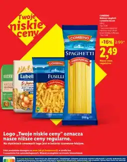 Lidl Makaron spaghetti z pszenicy durum oferta