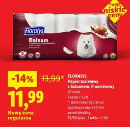Lidl Papier toaletowy z balsamem, 3-warstwowy oferta