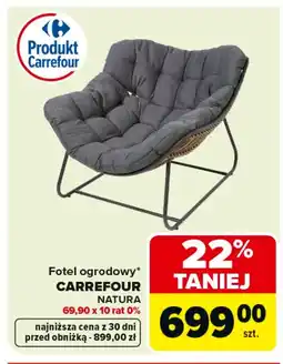 Carrefour Fotel ogrodowy Carrefour oferta