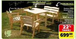 Carrefour Zestaw mebli ogrodowych Reston oferta