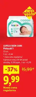 Lidl Pieluchy skin care 1 oferta