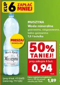 Kaufland Woda mineralna gazowana, niegazowana, lekko gazowana oferta
