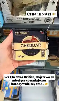 Biedronka Ser Cheddar British oferta