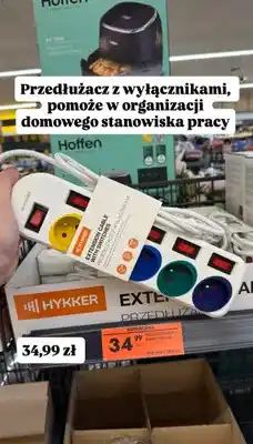 Biedronka Przedłużacz biurowy z wyłącznikami oferta