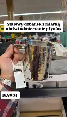 Biedronka Stalowy dzbanek z miarką oferta