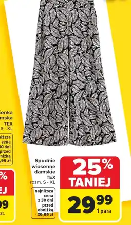 Carrefour Spodnie damskie TEX oferta