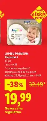 Lidl Pieluchy premium 5 oferta