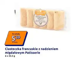 Action Ciasteczka francuskie z nadzieniem migdałowym oferta