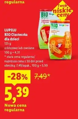 Lidl Ciasteczka dla dzieci orkiszowe lub owsiane oferta