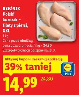 Lidl Polski kurczak - filety z piesi XXL oferta