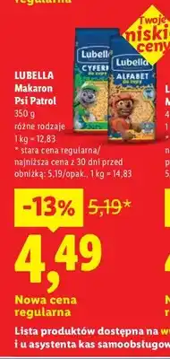 Lidl Makaron Psi Patrol oferta