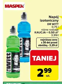 Carrefour Market Napój izotoniczny Dr Witt oferta