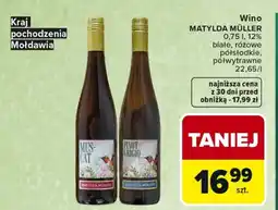 Carrefour Market Wino półsłodkie MATYLDA MÜLLER oferta