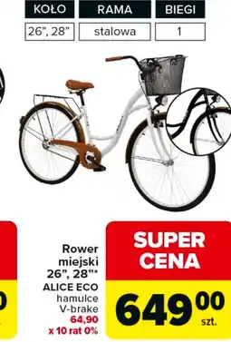 Carrefour Market Rower miejski Alice Eco oferta