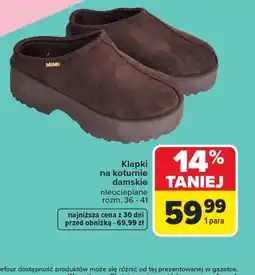 Carrefour Klapki damskie oferta