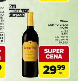 Carrefour Market Wino wytrawne Campo Viejo oferta
