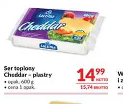 Makro Ser topiony Lactima Cheddar oferta