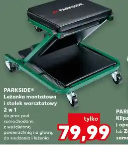 Kaufland Parkside Leżanka montażowa i stołek warsztatowy oferta