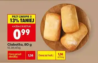 Biedronka Ciabatta 80 g oferta