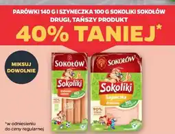 Netto PARÓWKI 140 G I SZYneczKA 100 G SOKOLIKI SOKOŁÓW oferta