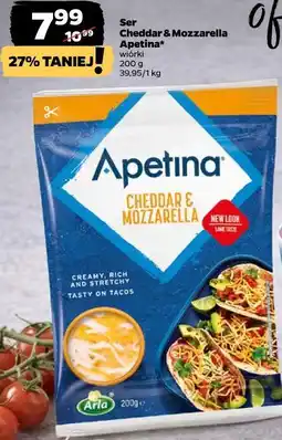 Netto Ser Cheddar & Mozzarella Apetina wiórki oferta