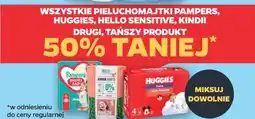 Netto WSZYSTKIE PIELUCHOMAJTKI PAMPERS, HUGGIES, HELLO SENSITIVE, KINDII oferta