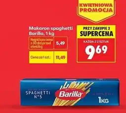 Biedronka Makaron spaghetti Barilla oferta
