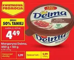 Biedronka Margaryna Delma, 450 g + 50 g oferta